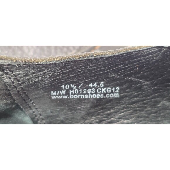 Born Men's Preston Leather Loafers Black Slip On Casual Lug Sole 10.5 | 44.5 - Picture 4 of 12